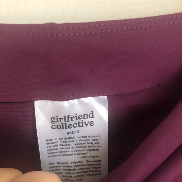 Girlfriend Collective size Small Purple High Rise Leggings - Picture 4 of 5